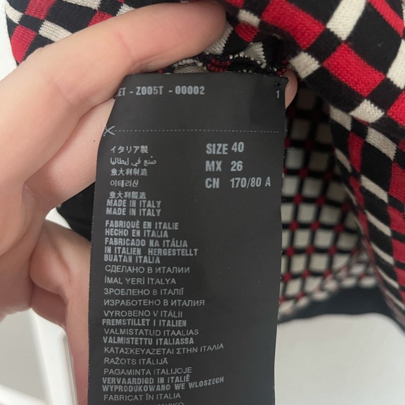 Prada red and black vintage plaid t-shirt - Picture 4 of 5